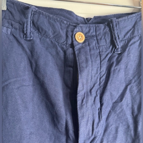 Polo Ralph Lauren Shorts Classic Fit Linen Blend Flat Front Chino - Picture 2 of 7